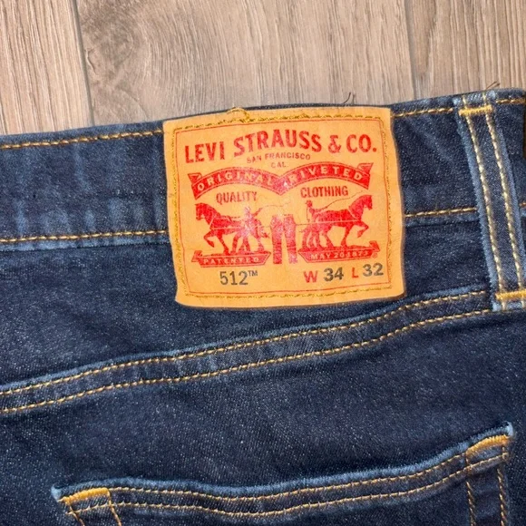 ❌SOLD❌ - Levi's 512 Dark Blue Jeans - Picture 5 of 5